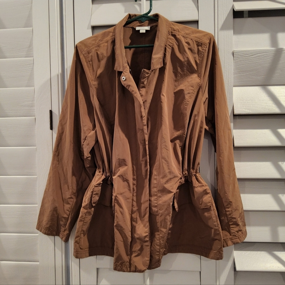 J Jill Water Repellent Utility Jacket in Coffee Brown- Never Worn